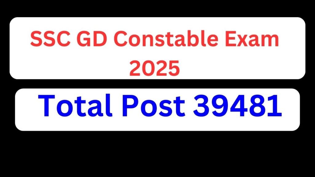 SSC GD Constable Exam 2025