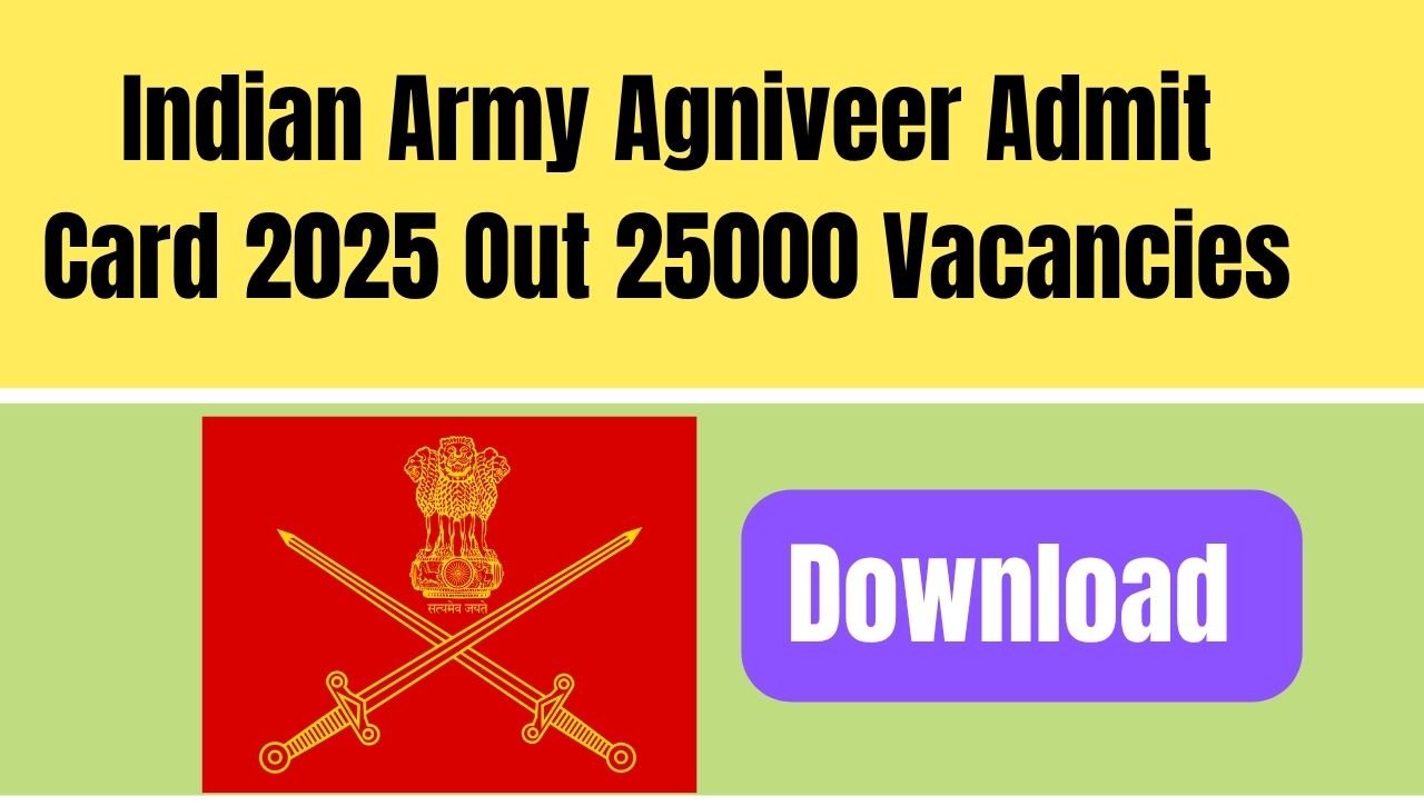 Indian Army Agniveer Admit Card 2025
