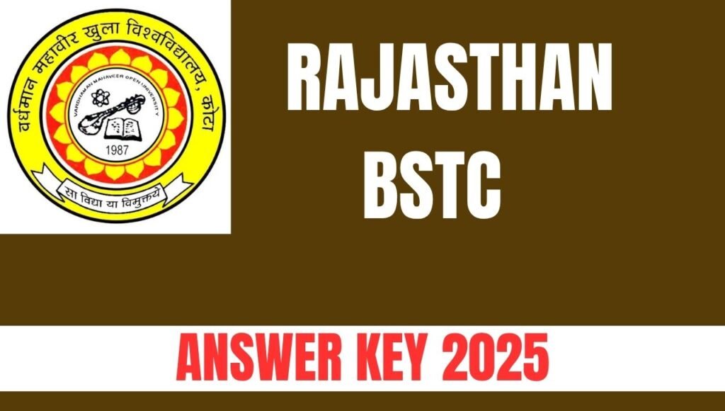 Rajasthan BSTC Answer Key 2025