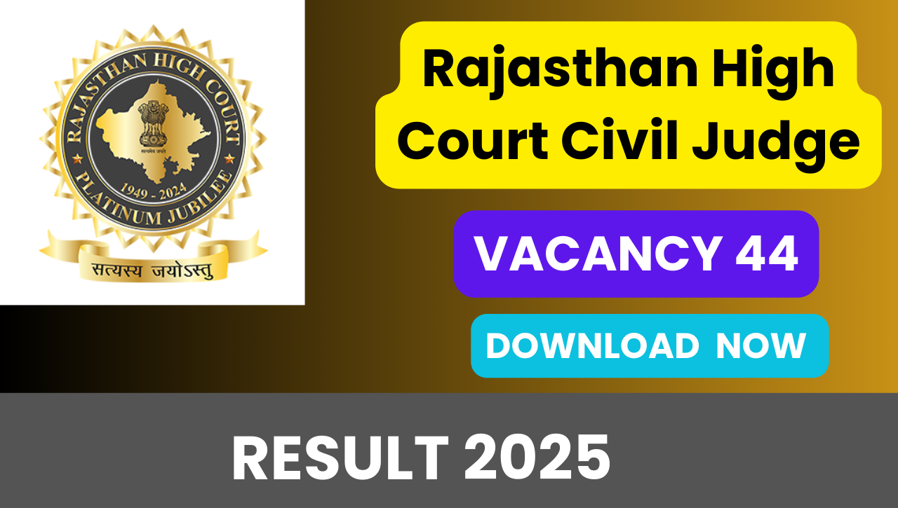 Rajasthan High Court Civil Judge Result 2025