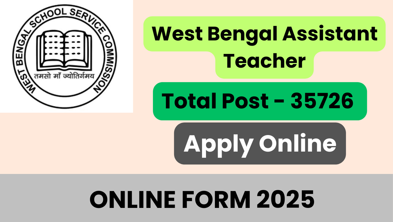 West Bengal Assistant Teacher Recruitment 2025 